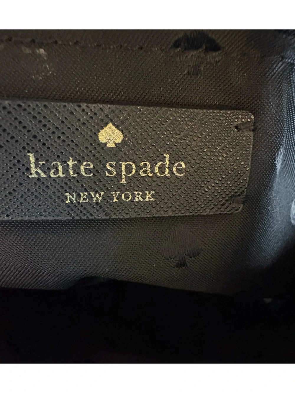 Kate Spade Glimmer Small Zip Satchel Black Glitter Crossbody Handbag KE460